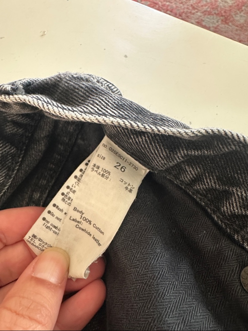 Moussy Washed Black Distressed Denim Shorts - Picture 3 of 4
